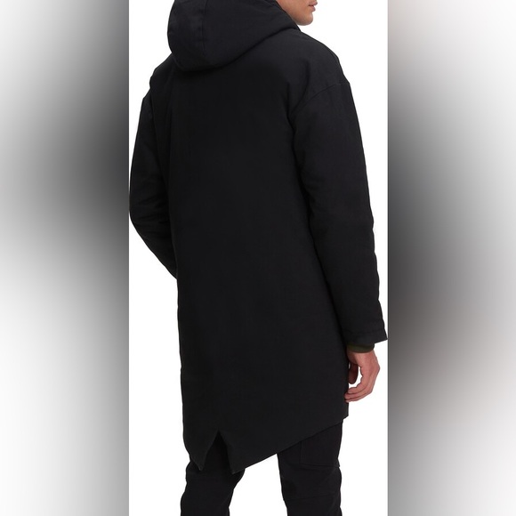 NOIZE BAKER MENS FULL ZIP  HOODED MID LENGTH PARKA JACKET BLACK SIZE XXL NWOT - Picture 10 of 15